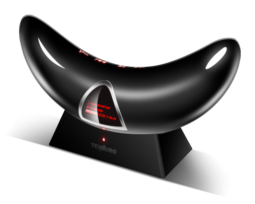 Sleek Curved Sound System with Integrated Display
