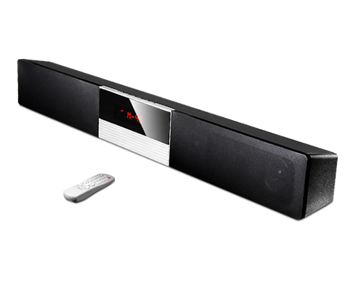 Sleek Soundbar with Bluetooth, AUX, and USB Connectivity
