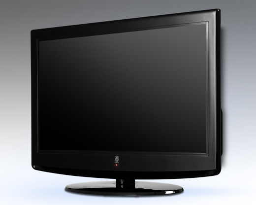 Black Flat Screen LED Television