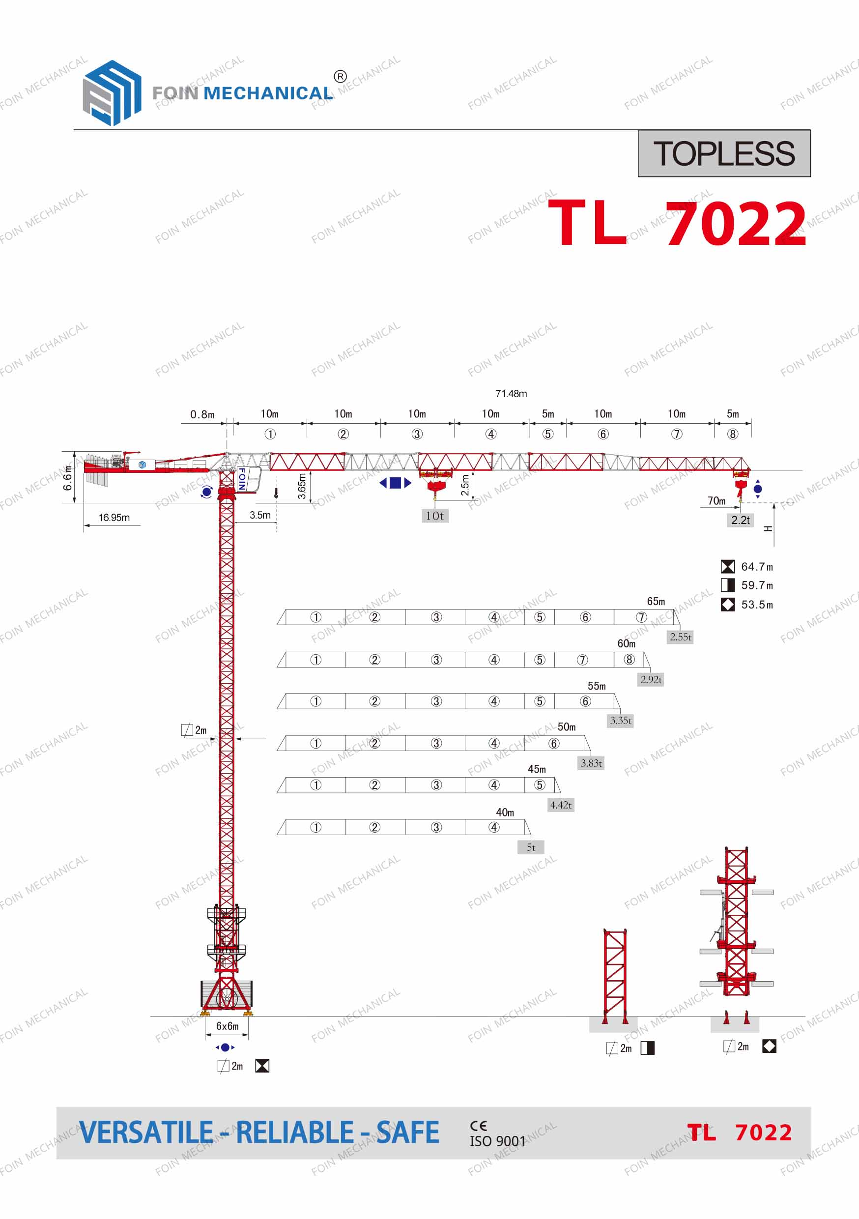 TL7022 Tower Crane - Image 2
