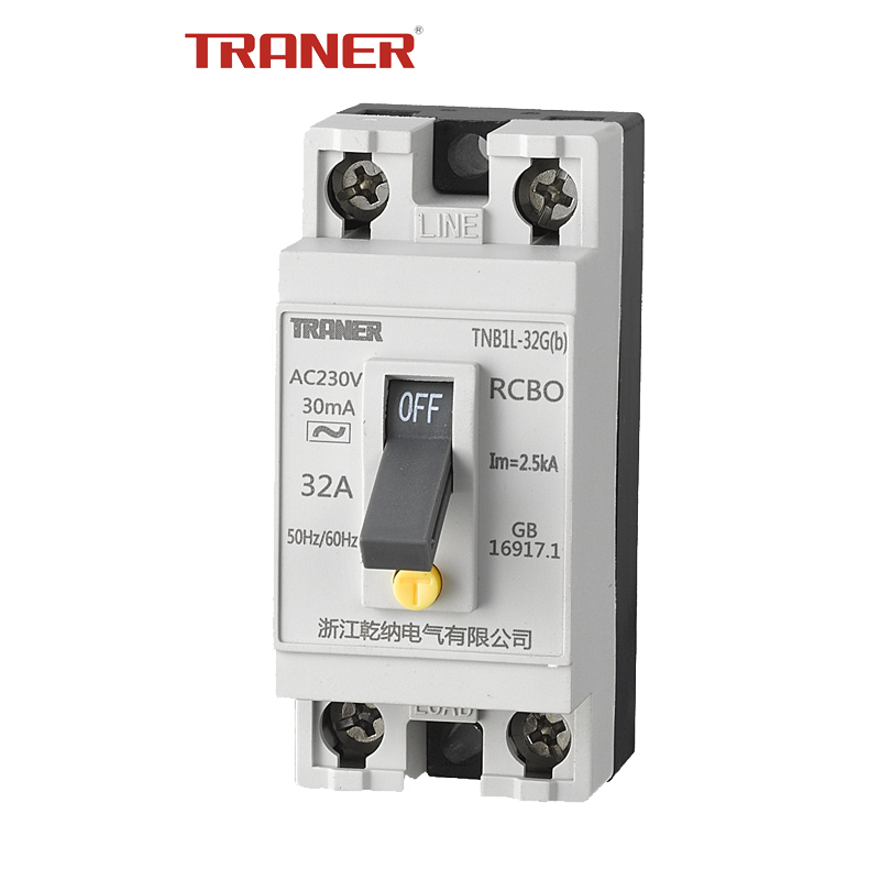 32A Compact RCBO with Overload and Ground Fault Protection