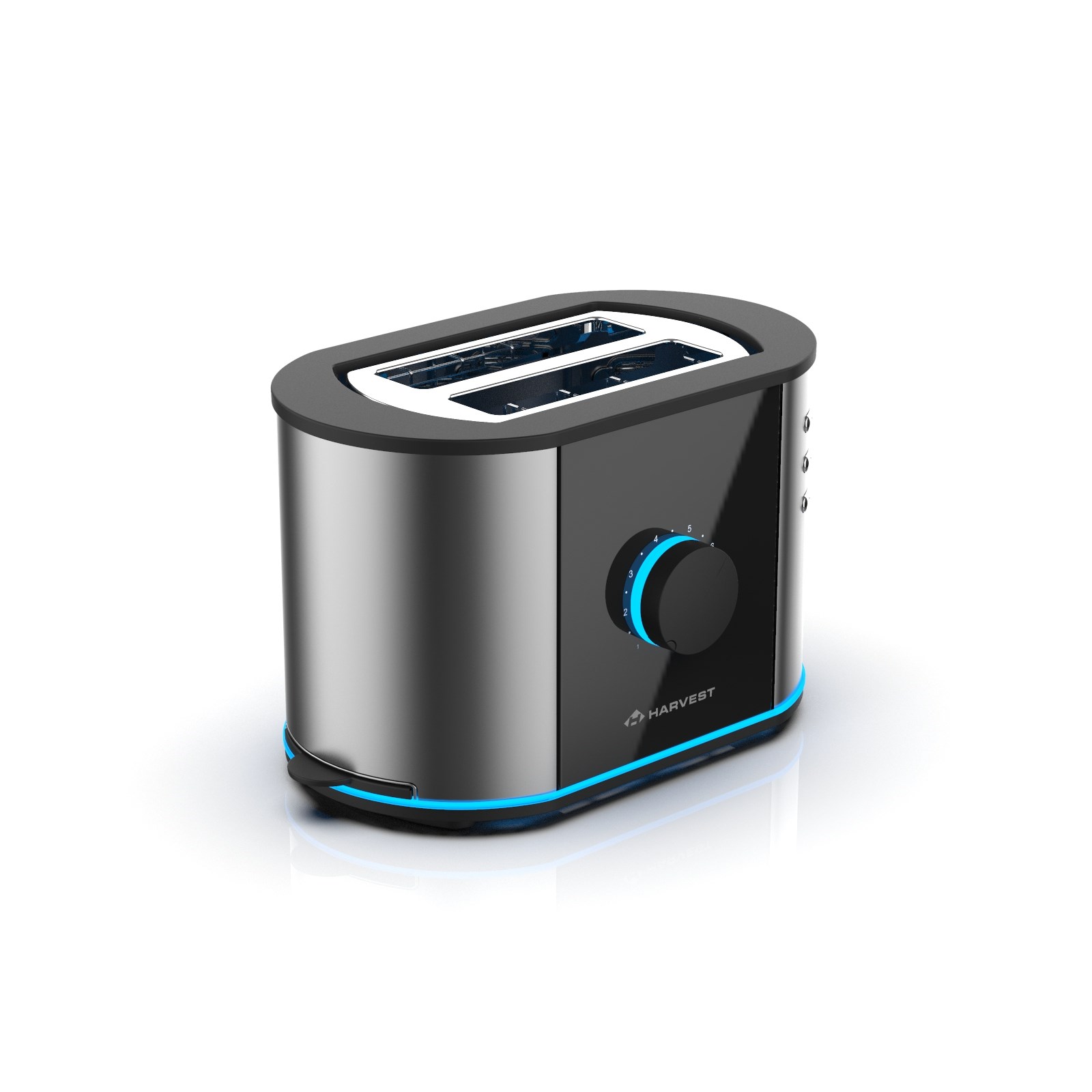 Two-Slice Stainless Steel Toaster with Electronic Controls