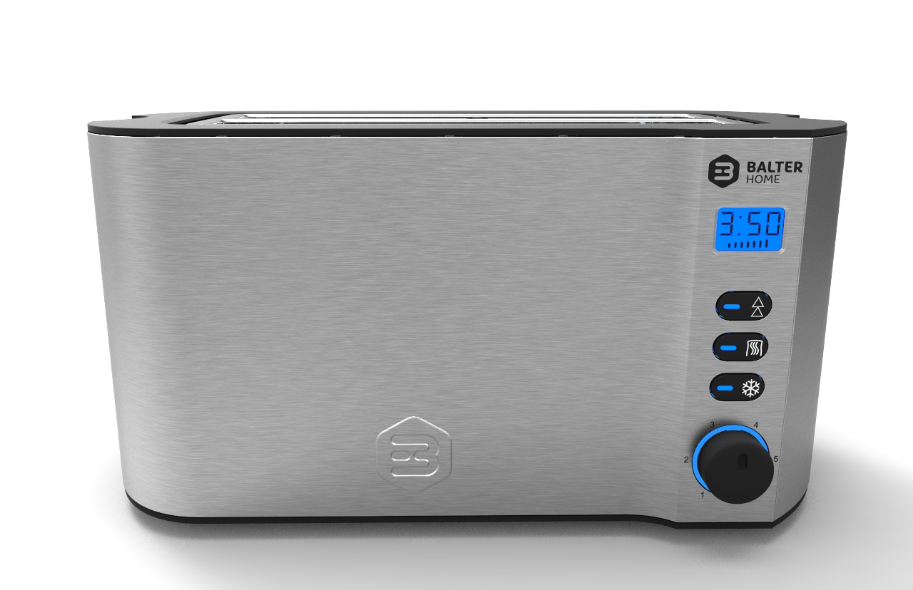 Digital Stainless Steel Toaster with Multiple Browning Settings