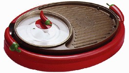 Electric Grill Hot Pot Combo with Adjustable Temperature