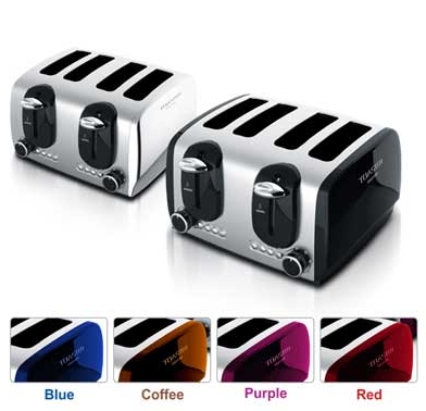 Four-Slice Toaster Oven with Independent Controls