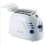 Compact Electric Toaster with Bun Warmer