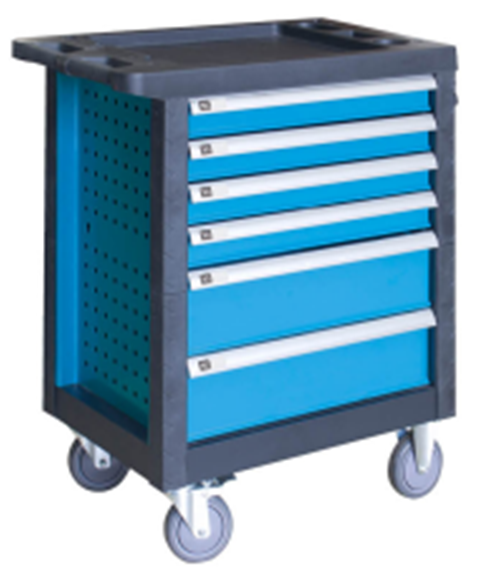 Mobile Tool Cabinet with Tool Assortment