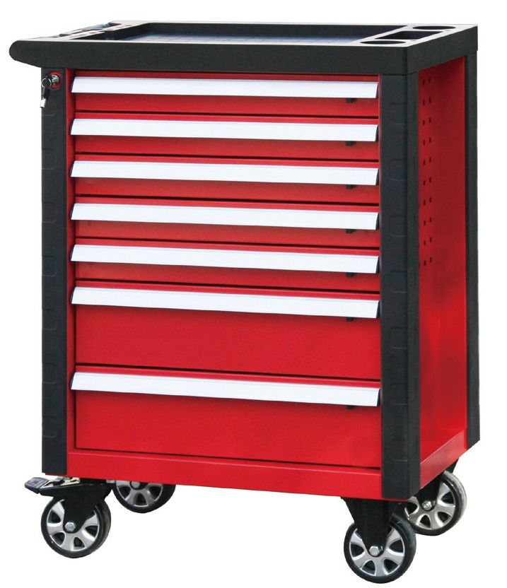 Rolling Tool Storage Cabinet with Locking Drawers