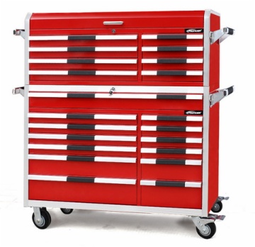 Rolling Tool Chest and Cabinet Combo with Ball Bearing Slides