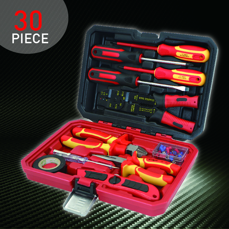 Compact Tool Set with Dual-Color Case