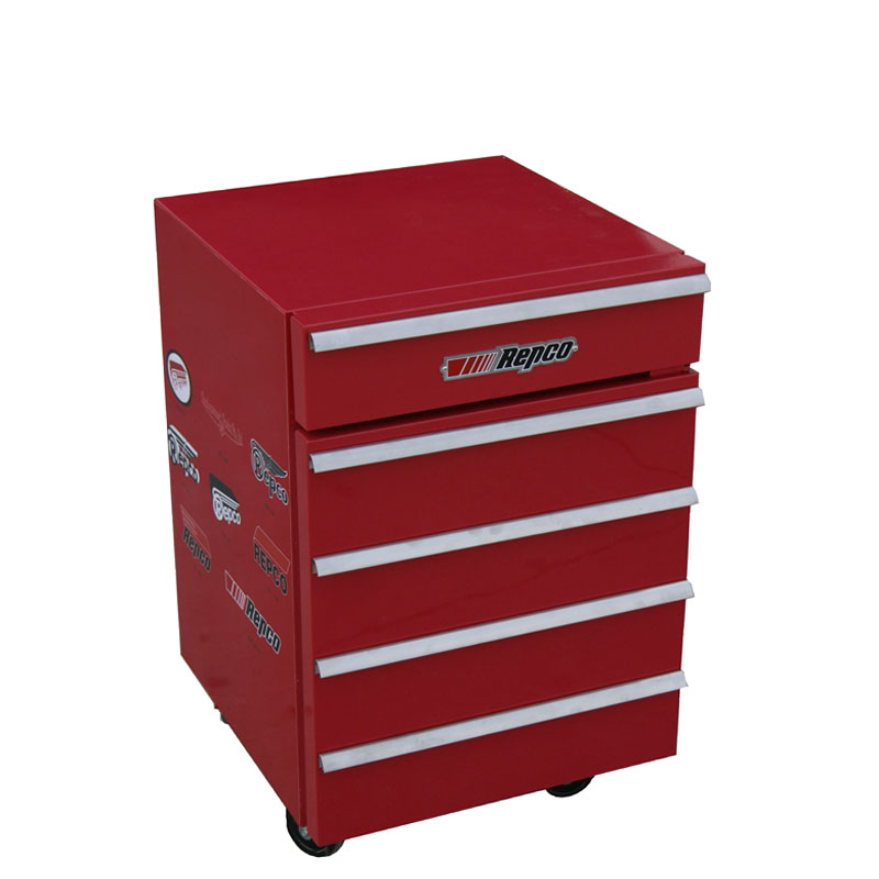 Red Mobile Tool Cabinet with Drawers