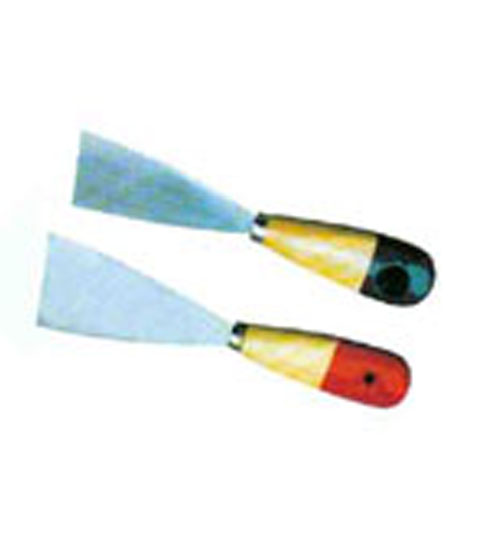 Triangular Blade Putty Knife with Wooden Handle