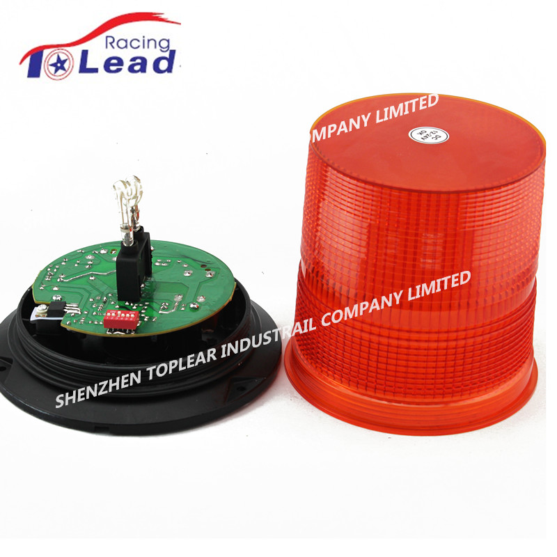 TOP LEAD aluminum base xenon tube flash lamp strobe light 12-48V led emergency rotary flashing warn - Image 3