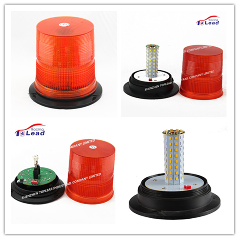 TOP LEAD aluminum base xenon tube flash lamp strobe light 12-48V led emergency rotary flashing warn - Image 2