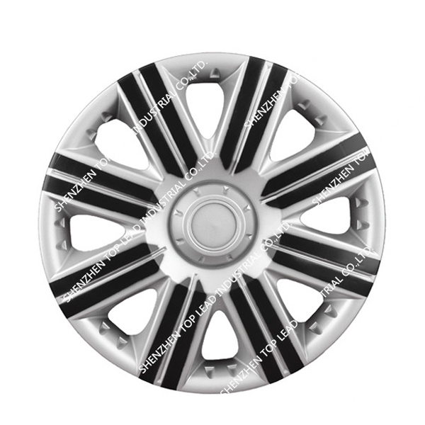 TOPLEAD ABS/PP Bi-colors car center wheel cover, 12"13"14"15" Black and gold car hub - Image 2