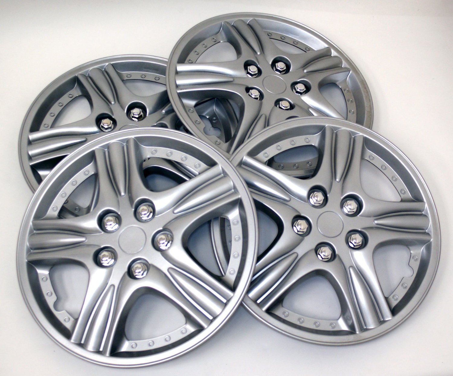 Toplead Factory Price 13"14" Sliver Auto Center Wheel Hubcaps, PP ABS universal Anti-wear - Image 3