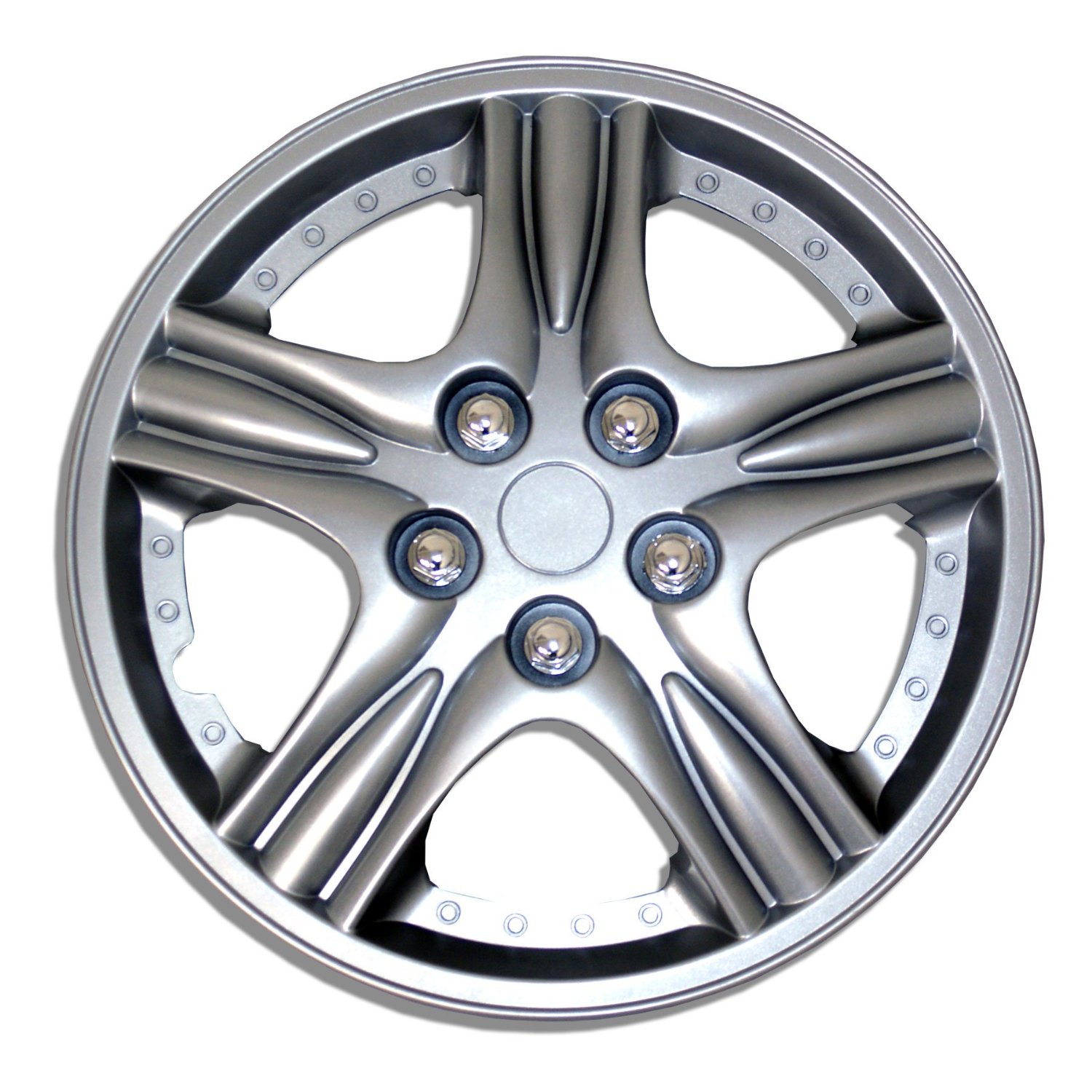 Toplead Factory Price 13"14" Sliver Auto Center Wheel Hubcaps, PP ABS universal Anti-wear - Image 2