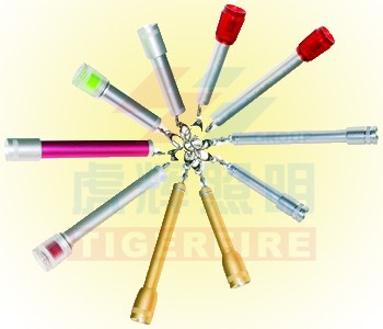 Pen-Style Aluminum Flashlights with Colored Lenses