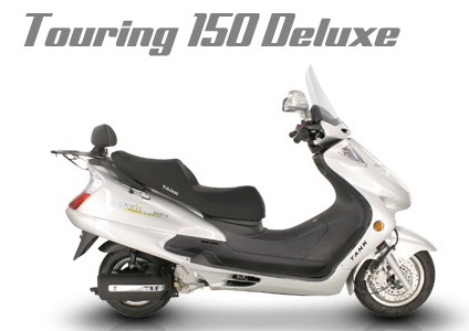 Touring Scooter with Windscreen and Storage