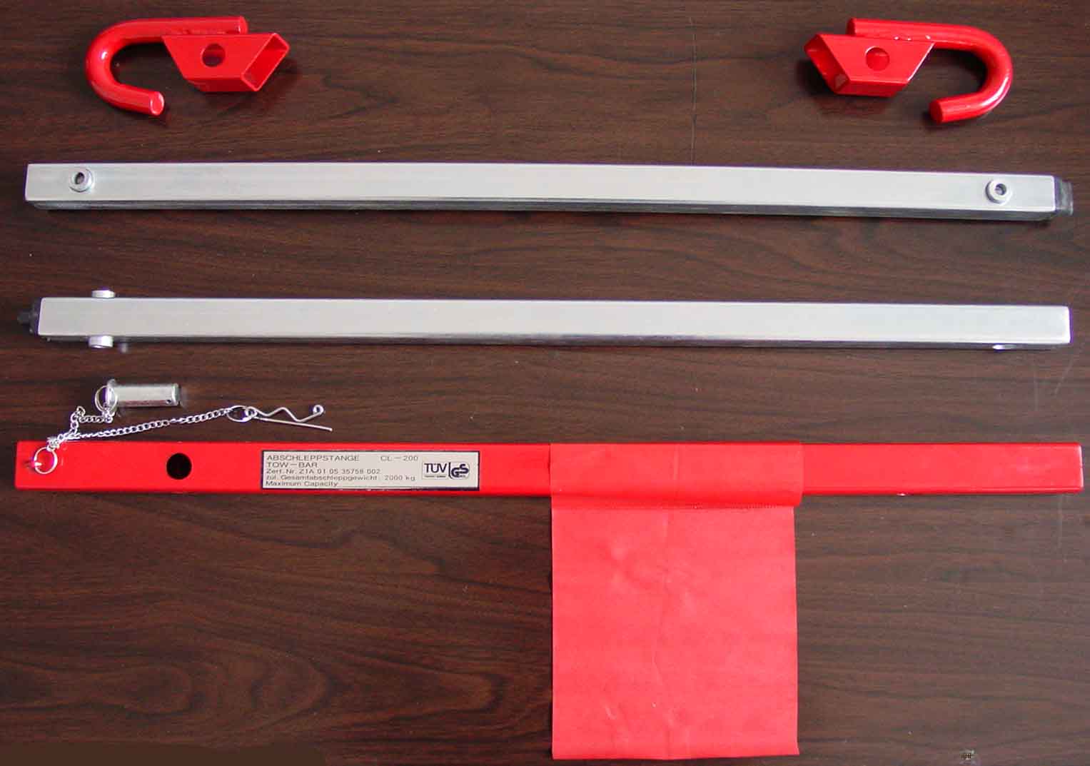 Telescopic Tow Bar for Vehicles Up to 2000kg