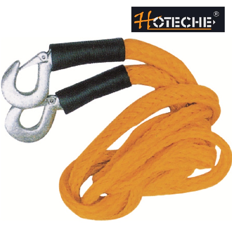 Vehicle Tow Rope with Hooks