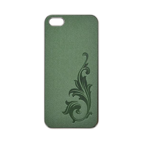 iPhone 5 PU Leather Case with Embossed Floral Design