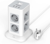 Vertical Power Strip Tower with USB Charging