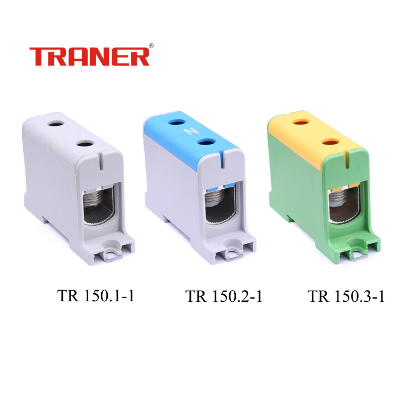 TR Series 150mm2 Aluminum/Copper Al/Cu Cable, Grey Universal Terminal Block - Image 2