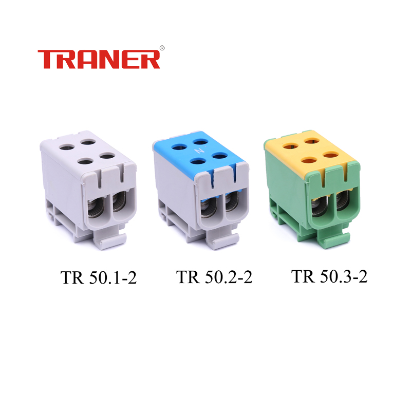 Tr Series 50mm2 Aluminum/Copper Al/Cu Cable, Grey Universal Terminal Block - Image 2