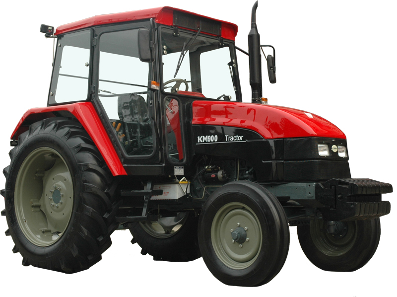 Agricultural Tractor with Enclosed Cab