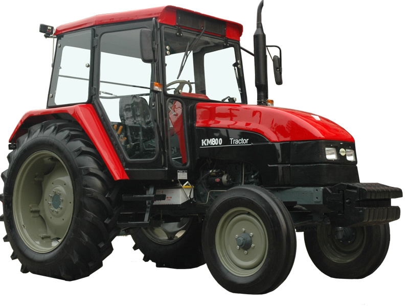 Agricultural Wheel Tractor with Enclosed Cabin