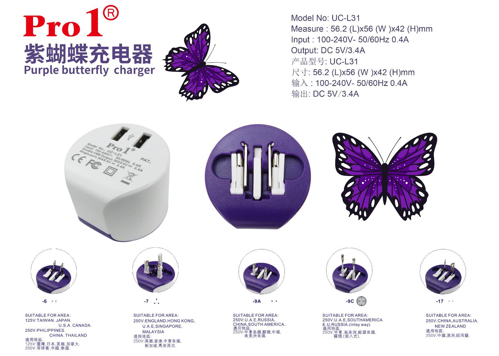 Universal Travel Adapter with Multiple Plug Configurations