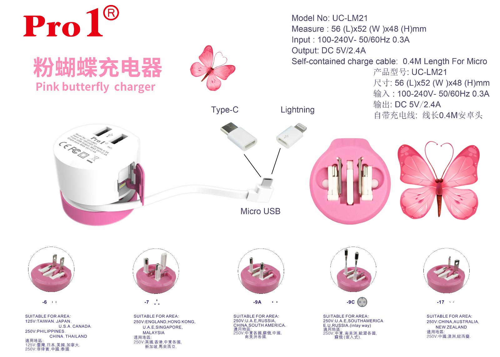 Universal Travel Adapter with USB and Multiple Connectors