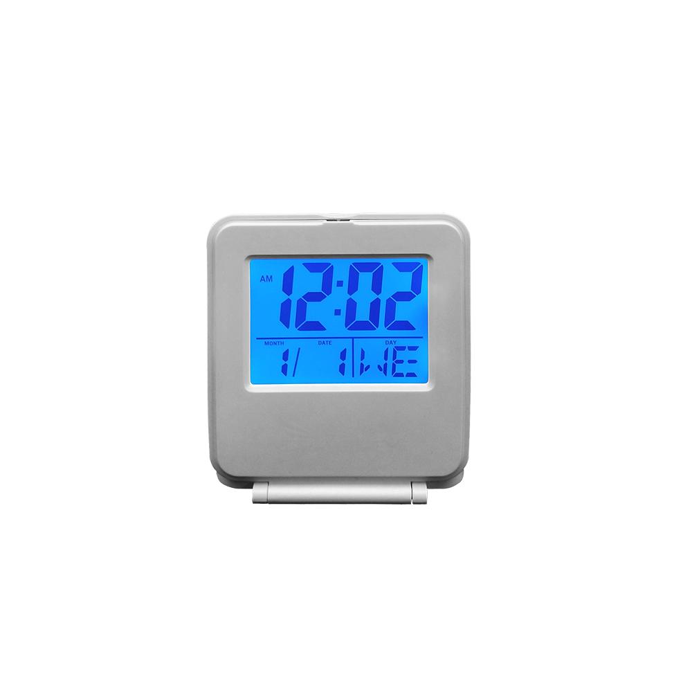 travel folder clock with LED Blue backlight - Image 3