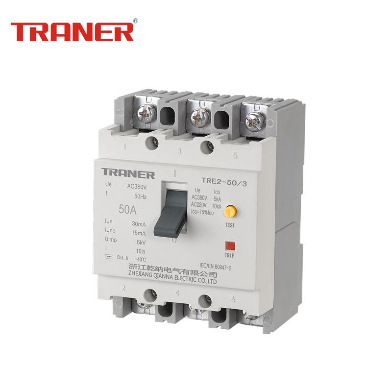 Three-Phase Bimetallic Earth Leakage Circuit Breaker Frame 50