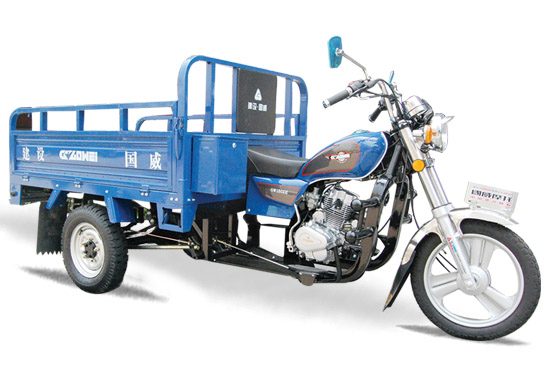 Motorized Utility Tricycle with Cargo Bed