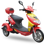 Electric Powered Tricycle with Storage