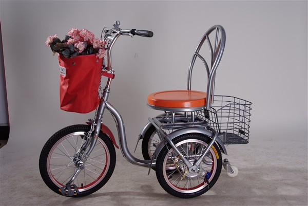 Adult Tricycle with Baskets and Support Wheels