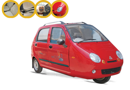 Personal Transportation Tricycle with Car Body