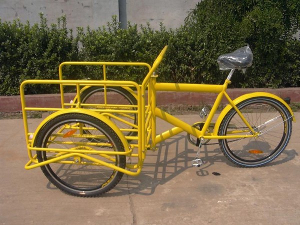 Cargo Transport Tricycle with Rear Basket