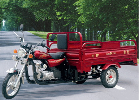 Heavy-Duty Cargo Tricycle with Steel Frame