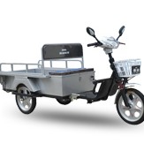 Utility Cargo Tricycle with Basket and Rear Bed