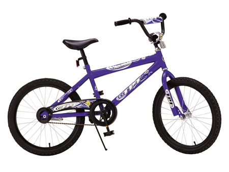 Purple BMX-Style Tricycle with Reflectors