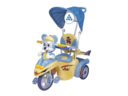 Children's Tricycle with Sunshade and Character Detail