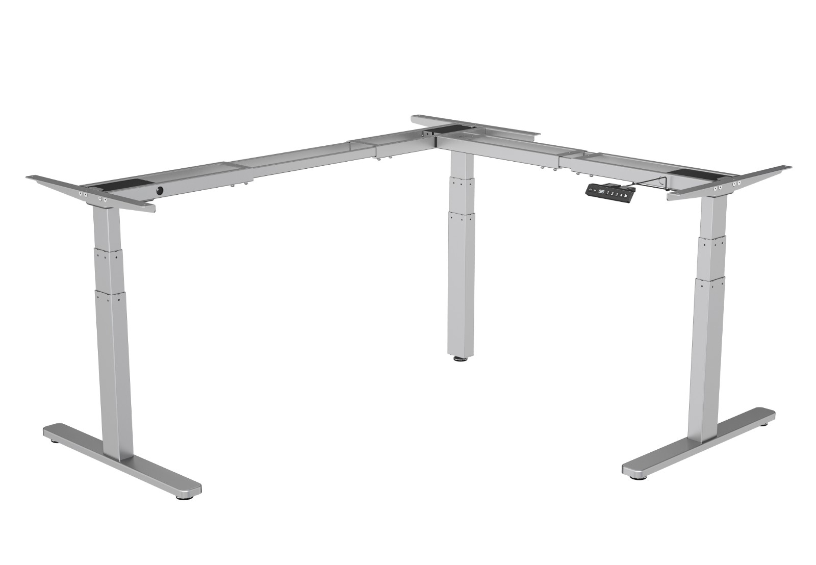 Triple motor height adjustable L shape table frame three legs VM-HED103-90 (just frame) - Image 3