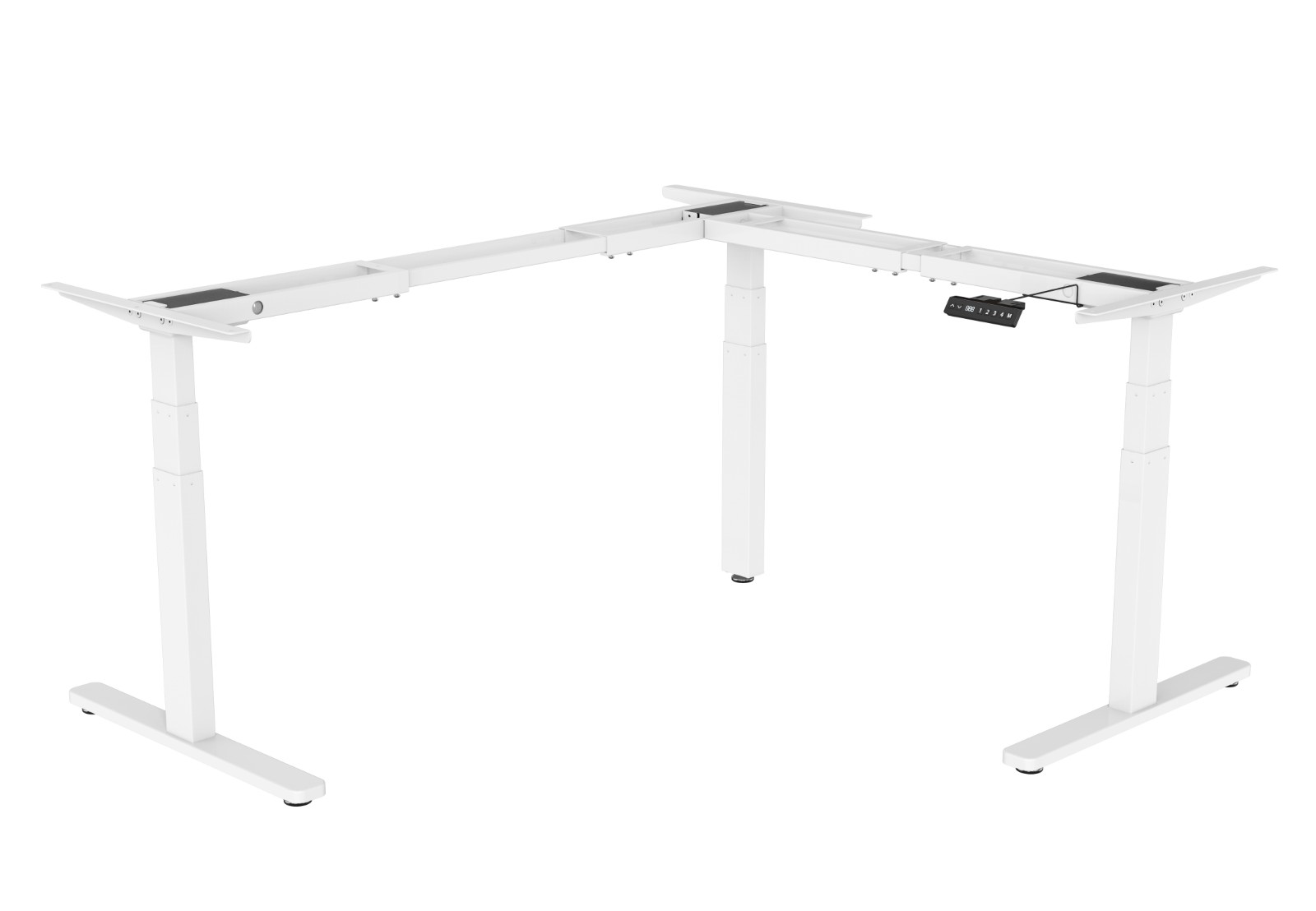 Triple motor height adjustable L shape table frame three legs VM-HED103-90 (just frame) - Image 2