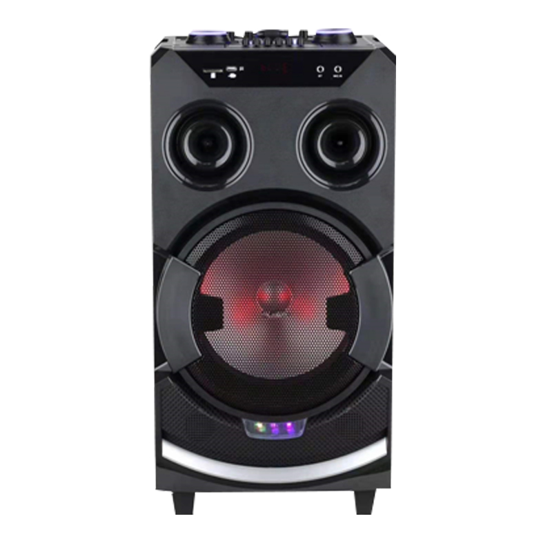 trolley bluetooth powered speaker with led light 12inch - Image 2