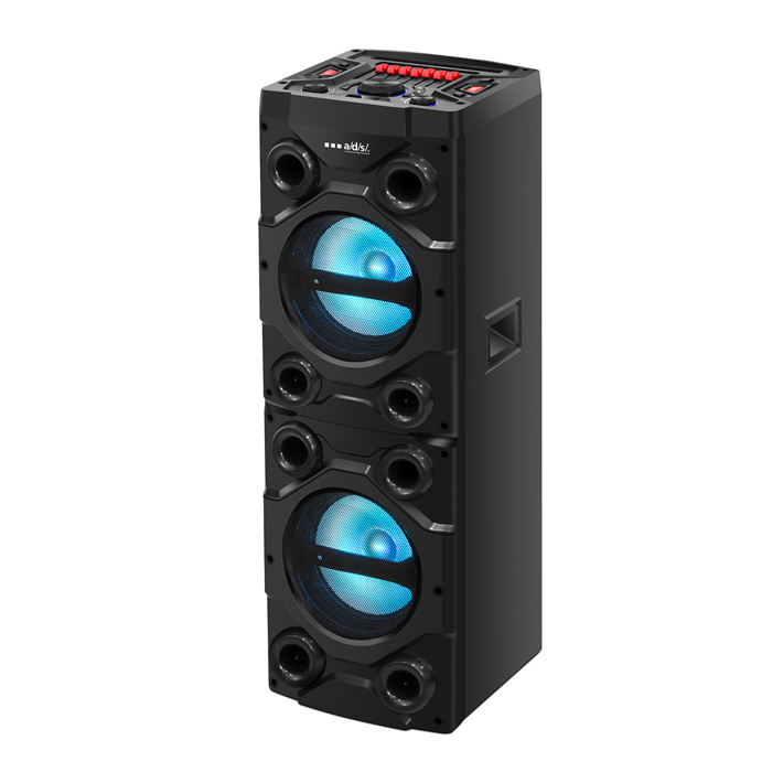 Portable Trolley Speaker with Bluetooth and LED Lighting