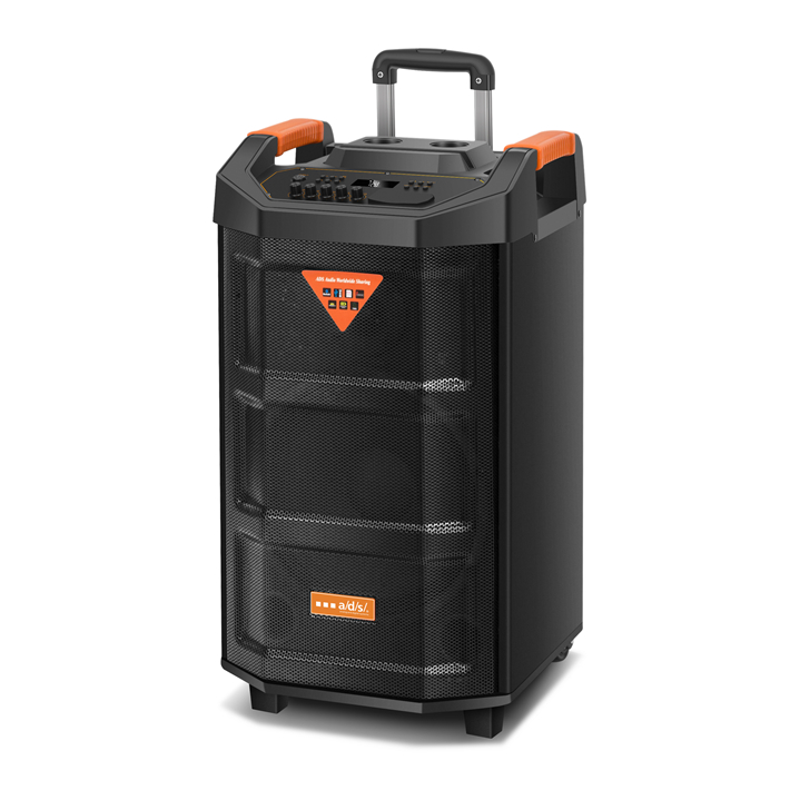 Portable Trolley Speaker with Bluetooth and Media Inputs