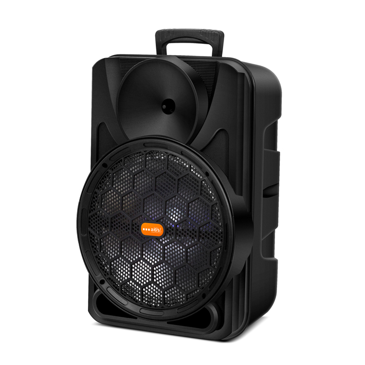Portable Trolley Speaker with Bluetooth and LED Lighting